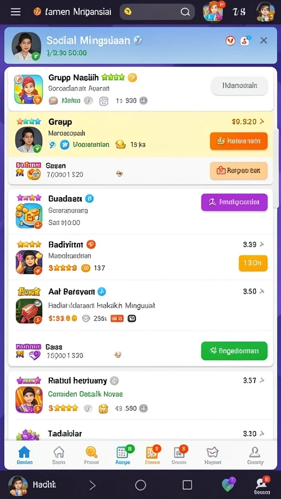Screenshot menunjukkan lingkungan permainan yang indah.