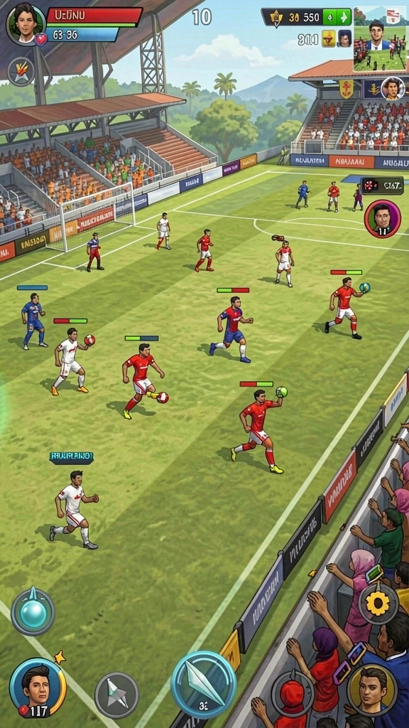 Screenshot menampilkan karakter utama dalam petualangan epik.