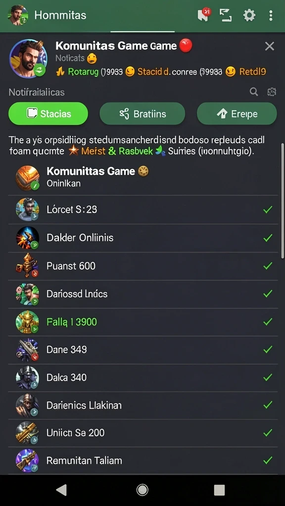 Berbagai karakter unik siap untuk dimainkan.