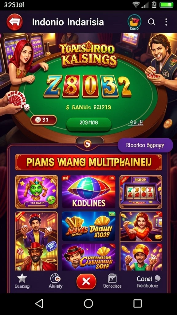 Karakter unik untuk setiap level permainan.