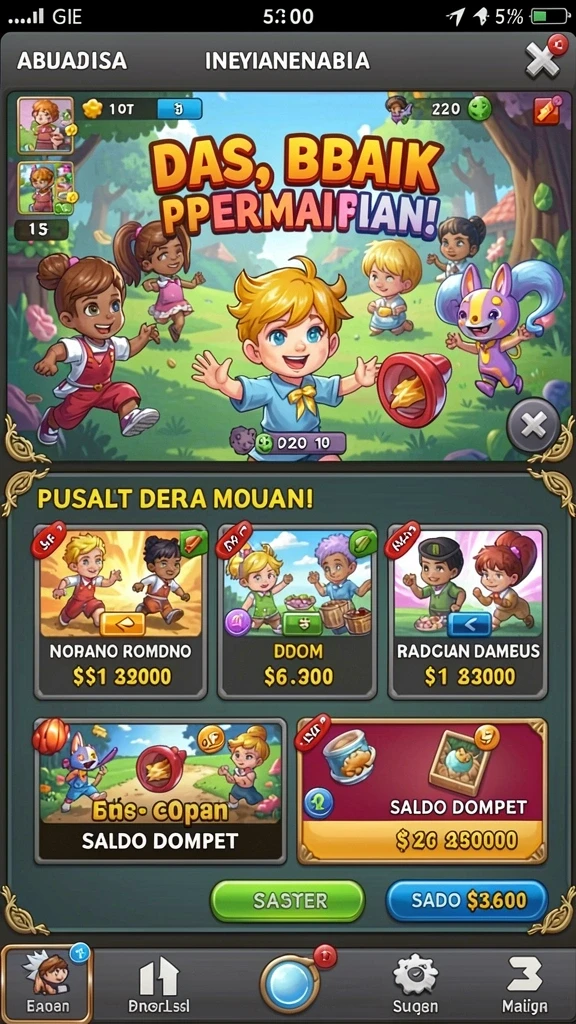 Fitur pembaruan menarik dengan game baru setiap bulannya.