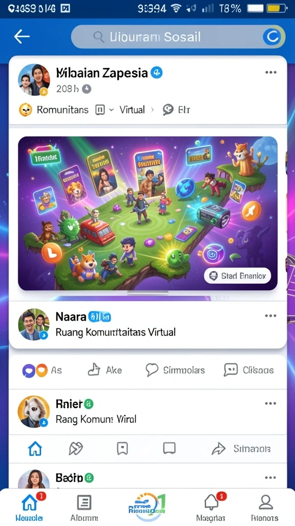 Fitur multiplayer yang memungkinkan bermain dengan teman.