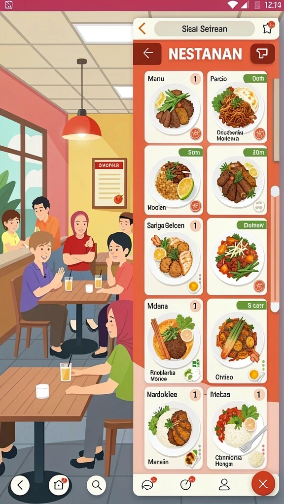Screenshot memperlihatkan tantangan seru yang menarik.