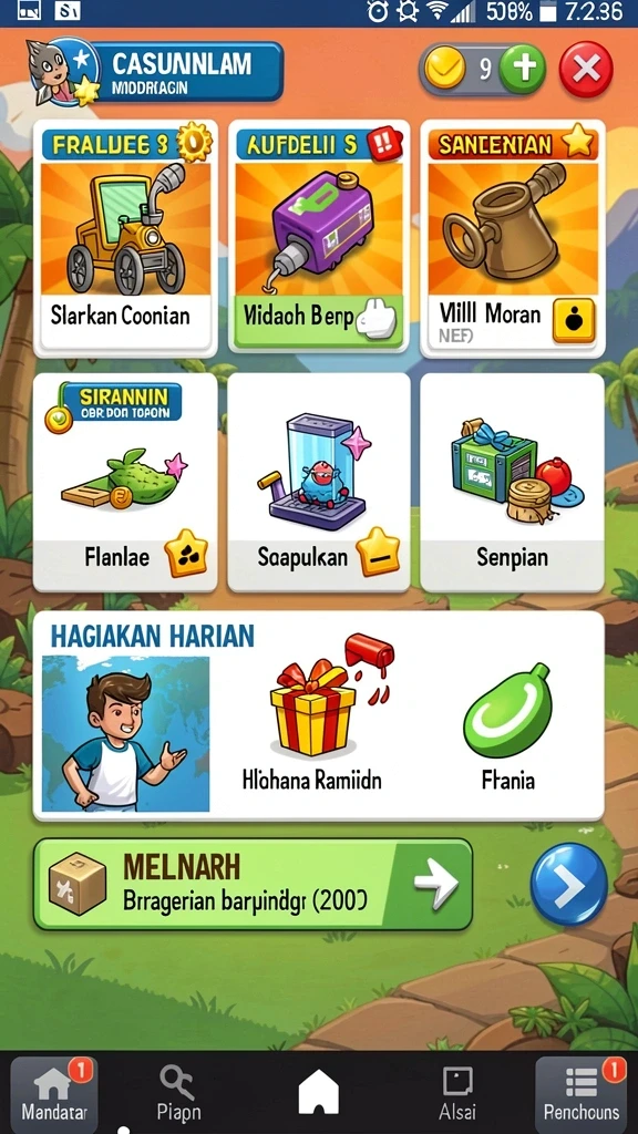 Fitur notifikasi untuk hasil undian terbaru.