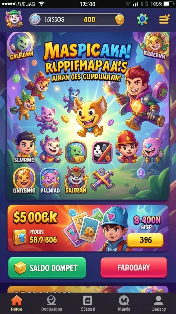 Sistem reward yang menarik membuat bermain semakin menyenangkan.