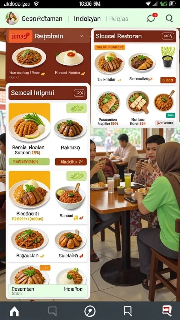 Tampilan antarmuka pengguna yang bersih dan sederhana.