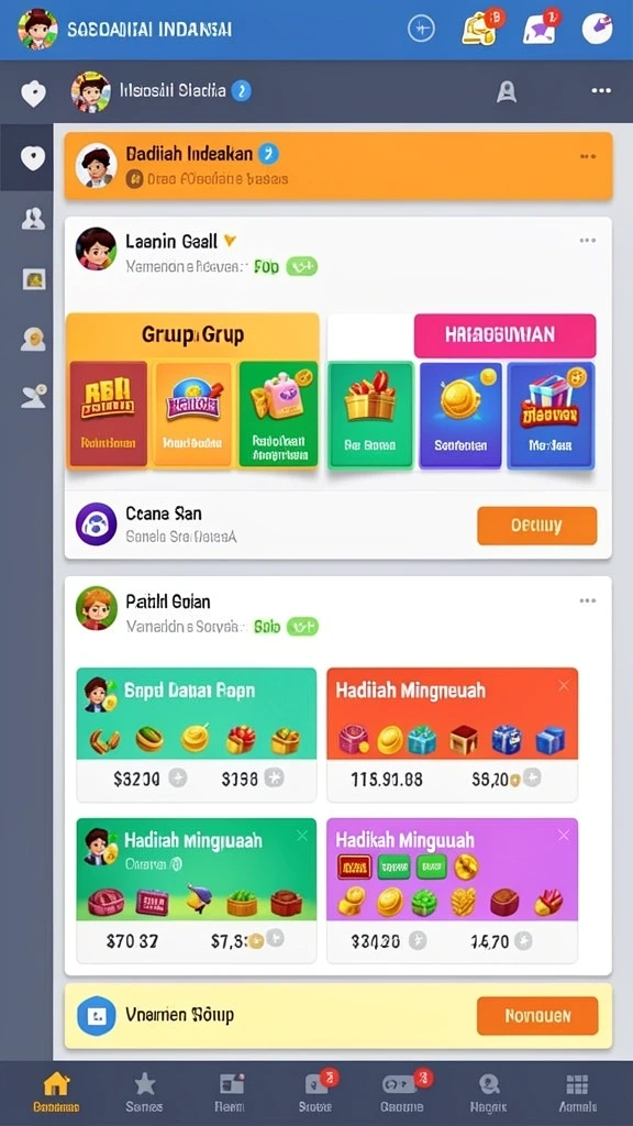 Screenshot menampilkan antarmuka permainan slot yang menarik.