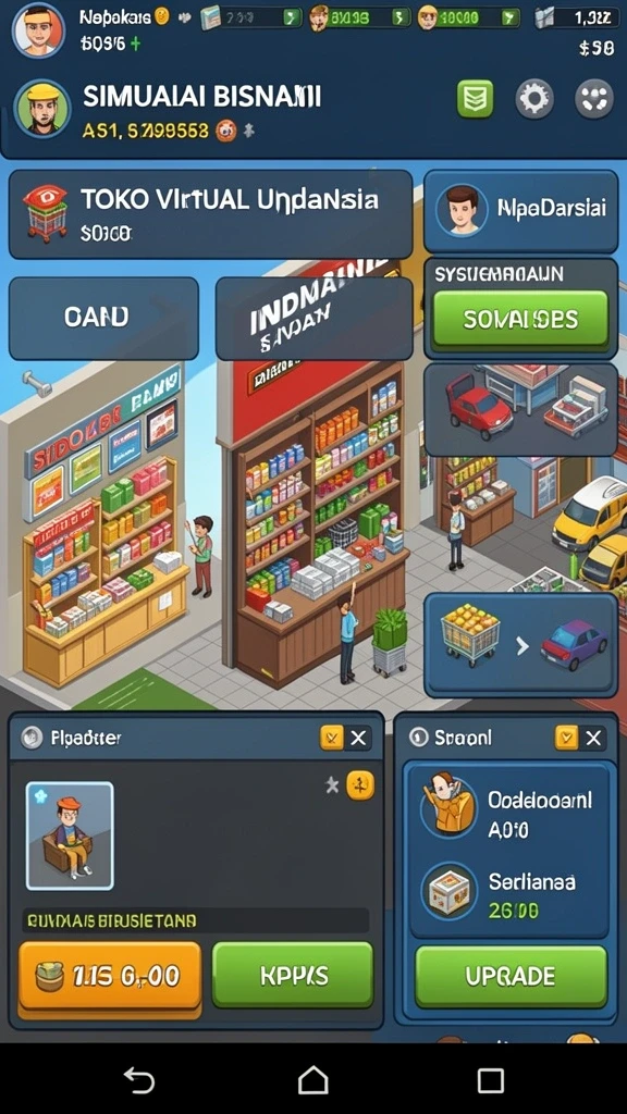 Tampilan utama aplikasi dengan kategori produk.