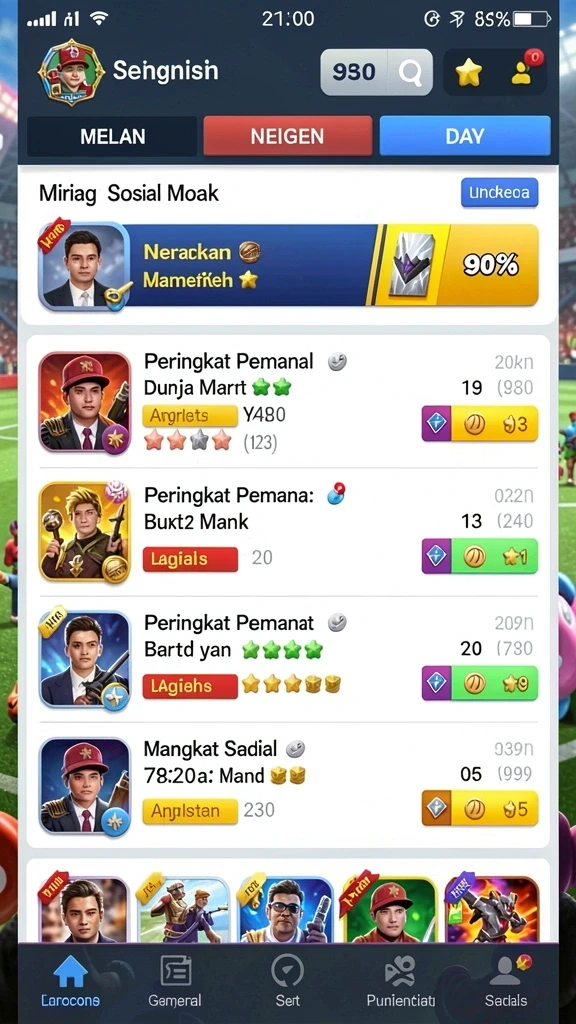 Beragam pilihan tema slot yang seru.