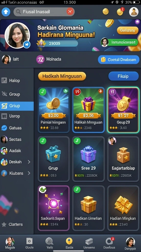 Tangkapan layar menunjukkan gameplay mendebarkan dengan latar belakang yang indah.