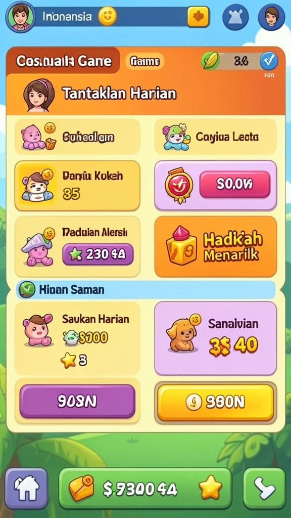 Tampilan antarmuka yang menarik dan mudah digunakan.