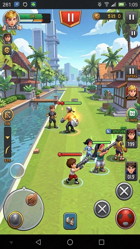 Bergabung dengan teman-teman dalam mode permainan multiplayer.