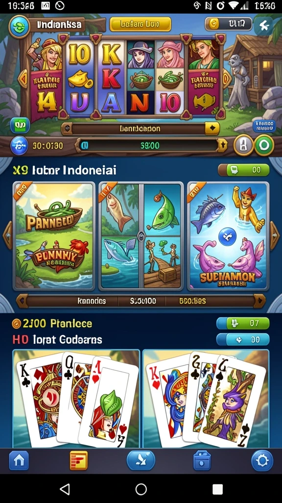 Menampilkan antarmuka utama SOBATGAMING yang menarik.