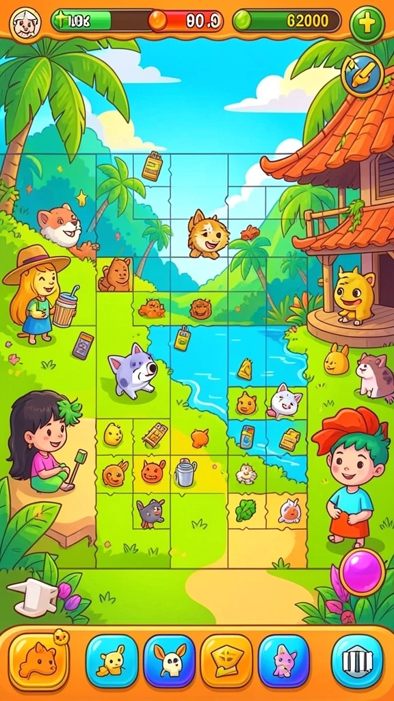 Fitur kustomisasi karakter yang mendetail dan interaktif.