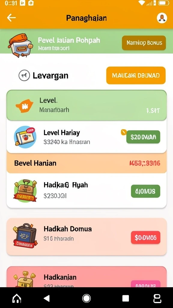Berbagai pilihan permainan yang seru dan menantang.