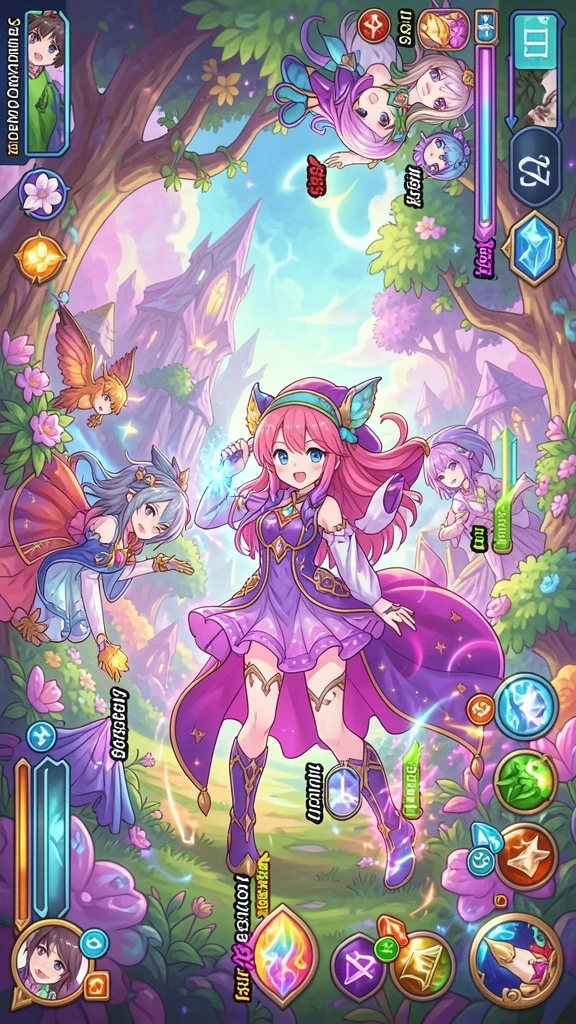 Ilustrasi suasana kota dalam game yang indah.